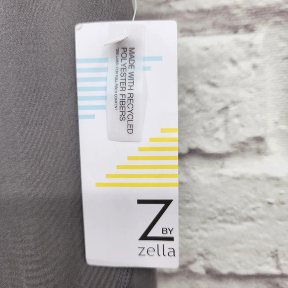 Z by Zella Gray Cropped 4 Way Stretch Leggings NEW Size Small Workout Gym - Picture 4 of 13